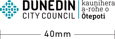 Minimum space for the Dunedin City Coucil logo