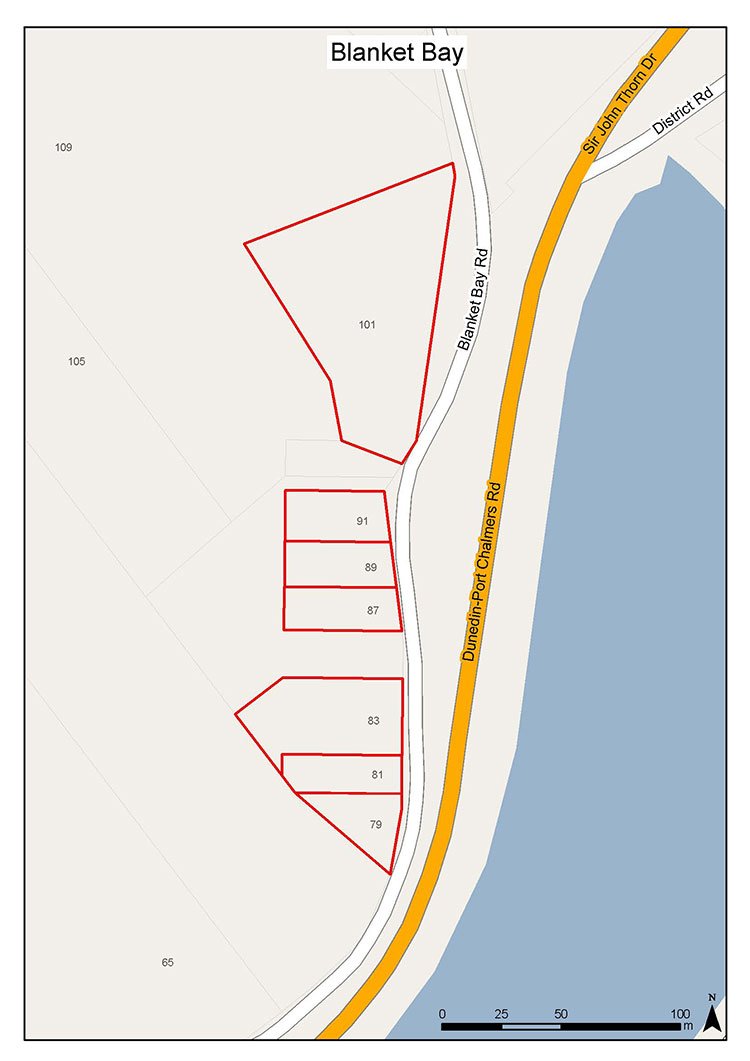 Blanket Bay Drainage map