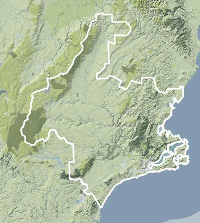 Open spaces map