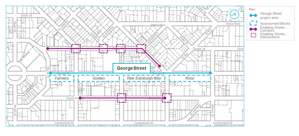 Retail Quarter (George Street) upgrade project area Retail Quarter (George Street) upgrade project area