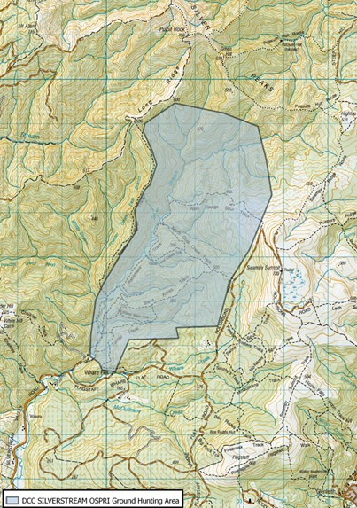 Silverstream pig survey area map