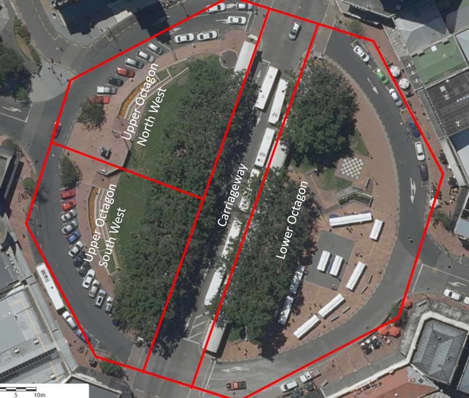 Octagon quadrants map