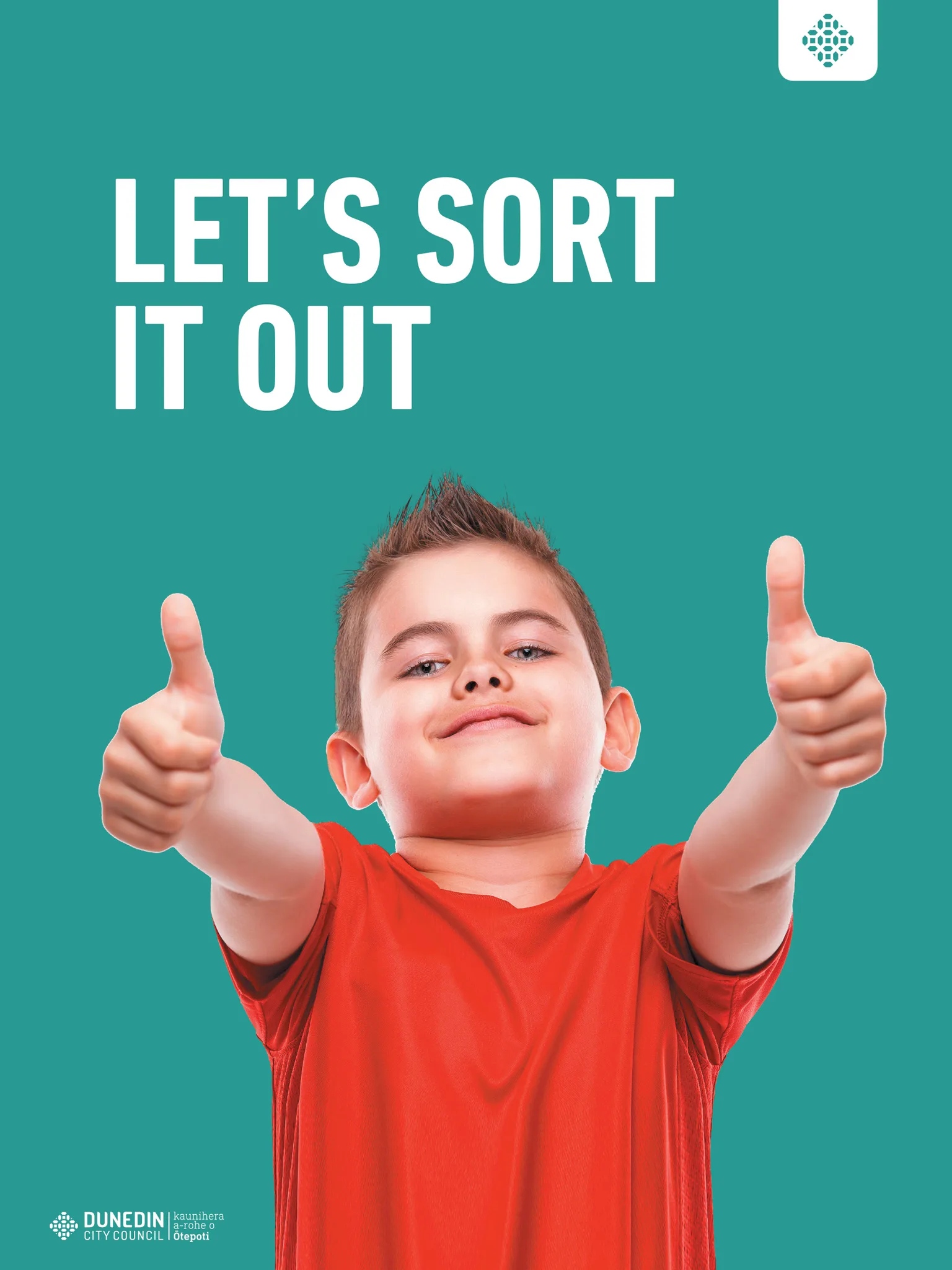 Let's sort it out poster.
