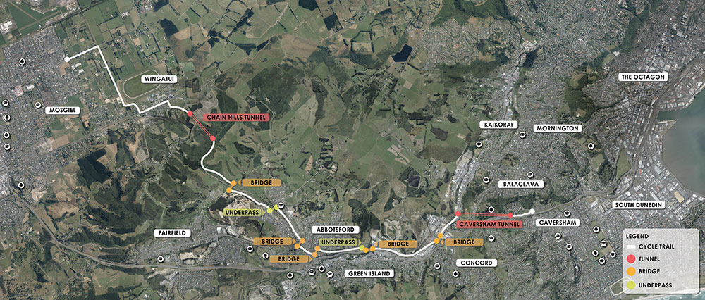 Dunedin Tunnels Trail Preferred Route Dunedin Tunnels Trail Preferred Route