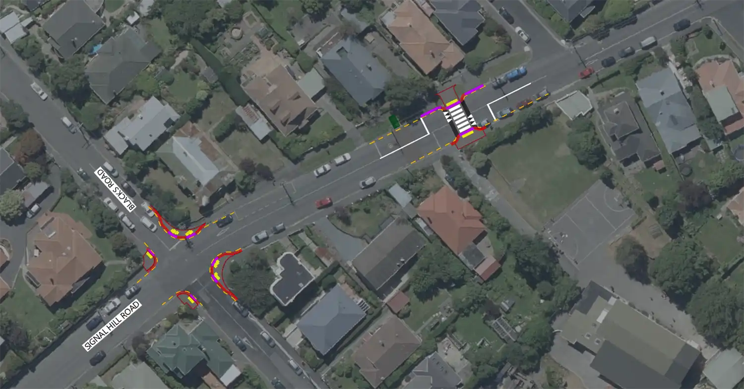 Opoho School confirmed works map