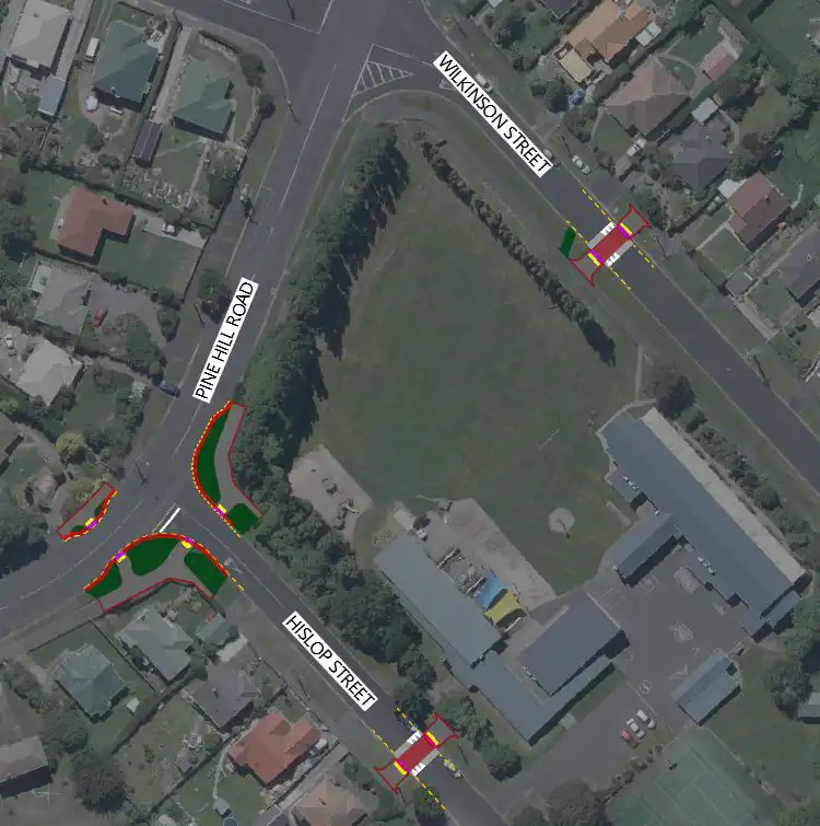 Second map of Pine Hill school changes